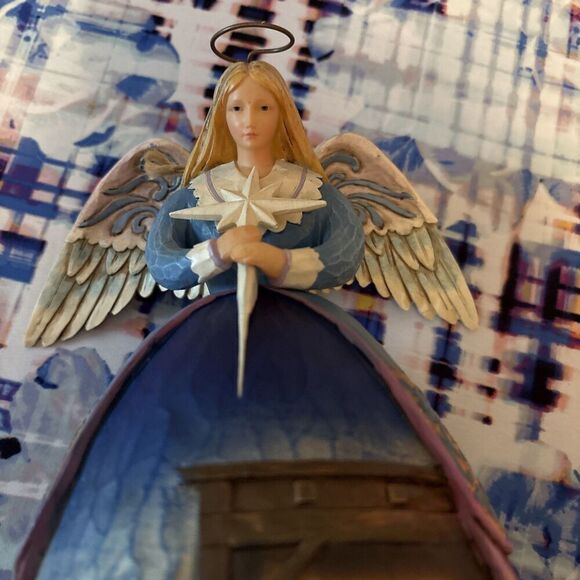 Jim Shore Heartwood Creek A Star Shall Guide Us Angel Nativity 2005 “No Box” - Picture 5 of 14